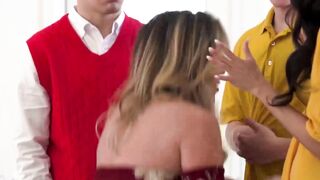 Two nasty cougars Kayla Paige and Jamie Michelle decided to swap on their stepsons