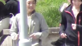 NipponSexTV.com - Athletic Asian teenagers change clothes in public view of voyeur ca