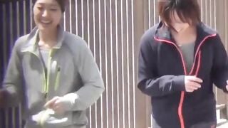 NipponSexTV.com - Athletic Asian teenagers change clothes in public view of voyeur ca