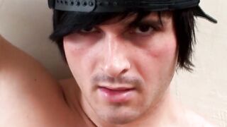 MenWithFur.com - Hairy dude eager to stroke his hard long cock solo