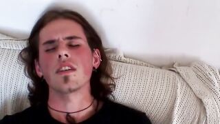 MenWithFur.com - Perverted guy jerks his small hairy dick solo