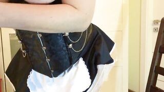 Sensual Maid Masturbate Alone at Home