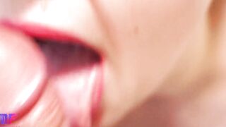 This Bae give the best head with red lips, close-up