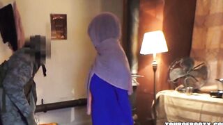 TOUR OF BUTT - Local Arab Working women Lets American Soldier Tap Dat Azz