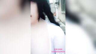 Asia tgirl outside being very slutty and sissy wanking it