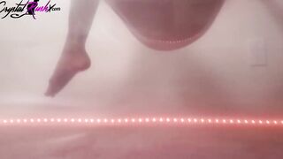 Pretty Tits Beauty Masturbate on an Inflated Condom - Solo