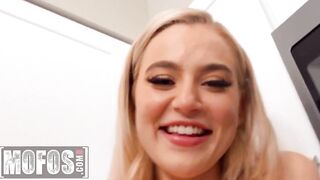 Mofos - Blake Blossom Masturbates into the Kitchen and her bf Scott Nails wants to Join the Action