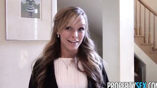 PropertySex Delightful Real Estate Agent makes Sex Film with Potential Homebuyer