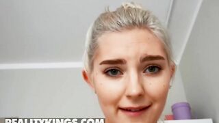 Reality Kings - Beauty Eva Elfie Catches her Roommate Watching her Masturbate & Invites him to Join
