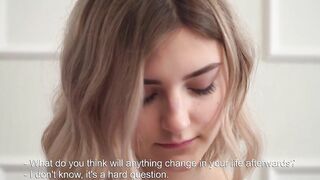 Huge titted blonde innocent Tieny Mieny loses her virginity
