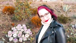 KISSCAT Love Breakfast with Sausage - Outdoor Agent Pickup Russian Schoolgirl for Public Sex