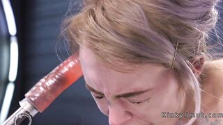 Fucking machines gang bang for solo blonde