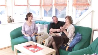 GERMAN OLD LADY SEDUCE TO POUNDED BY GRAND SON AND MILF CAUGHT