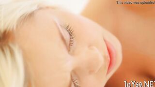 Legal age teenager angel into a solo finger fucked
