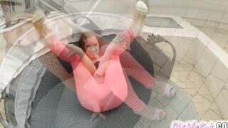 Offer Me Pink Solo anal clip with Tina sexy