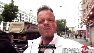 HITZEFREI.dating ► STREET-SCREWED ◄ with GERMAN Dark Hair LULLU GUN