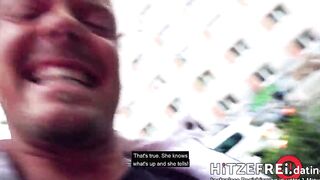 HITZEFREI.dating ► STREET-SCREWED ◄ with GERMAN Dark Hair LULLU GUN
