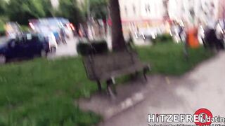 HITZEFREI.dating ► STREET-SCREWED ◄ with GERMAN Dark Hair LULLU GUN