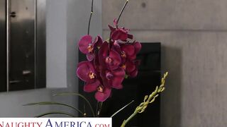 Sensual America Bridgette B. fucks married man on couch