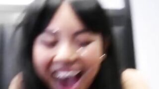 Me Laurence Pavitt Cumming On An Japanese Girls Face