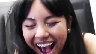 Me Laurence Pavitt Cumming On An Japanese Girls Face