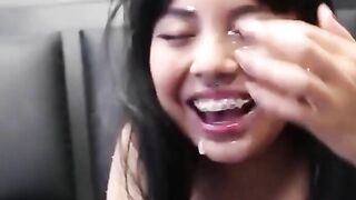 Me Laurence Pavitt Cumming On An Japanese Girls Face