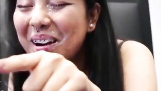Me Laurence Pavitt Cumming On An Japanese Girls Face