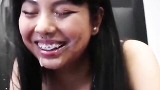 Me Laurence Pavitt Cumming On An Japanese Girls Face