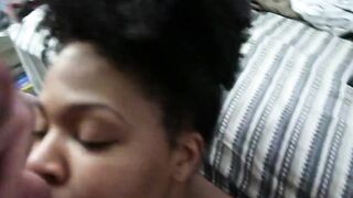 Natural Afro Black Long Melons Licks Nuts & Takes Nice Facial!