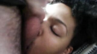 Natural Afro Black Long Melons Licks Nuts & Takes Nice Facial!