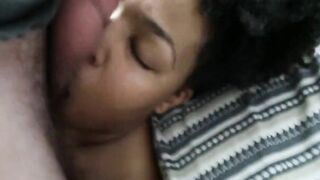 Natural Afro Black Long Melons Licks Nuts & Takes Nice Facial!