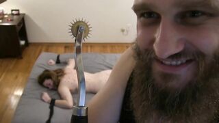 Sadistic Master Tortures His Sub With A Wartenberg Wheel!