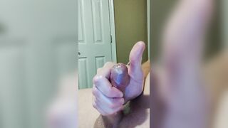 Messy Dick Masturbation With Anal Booty Plug Inside Part three