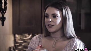 Big Boobed teens babysitter Gabbie Carter idolized by the parents