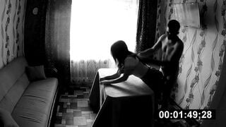Concealed camera. 18yo college girl gets tight twat plowed inside bedro
