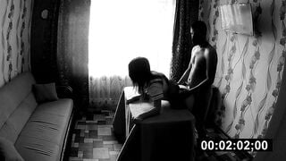 Concealed camera. 18yo college girl gets tight twat plowed inside bedro