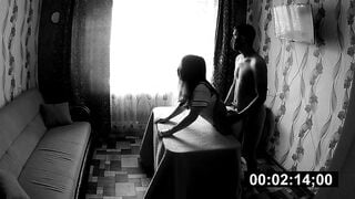 Concealed camera. 18yo college girl gets tight twat plowed inside bedro
