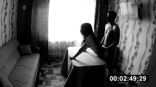 Concealed camera. 18yo college girl gets tight twat plowed inside bedro