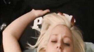 Amateur sexy blonde creampied