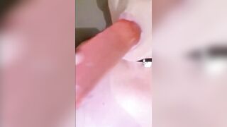 My bitch suck pink vibrator
