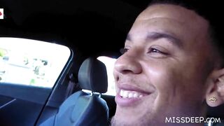 INSIDE OUTSIDE: African Bro bangs White 19 Yo inside His Vehicle and older people walk by: Chrystal Sinn - MISSDEEP.com