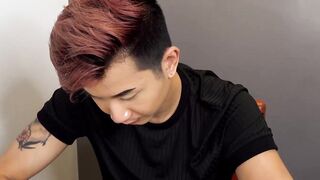 Asian twink Nolan Knox bends over to have his tight asshole plowed deep by Jay Wu