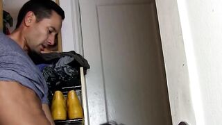 Lustful Chrisbots sucking of my large cock is rewarded with a nice hot load of cum