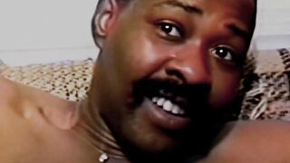 Black retro dude Steve Humper explores my shapely ass using his enormous dick