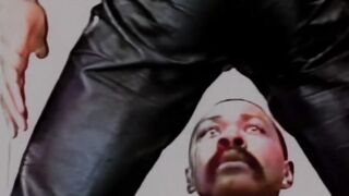 Black retro dude Steve Humper explores my shapely ass using his enormous dick