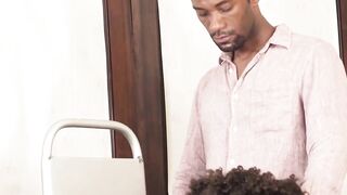 SayUncleNetwork.com - Ebony man's toy play leads to a raw barebacking of a cute gay