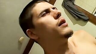 Str8Thugs.com - Horny Bentley jacking out a spunky cum load out of his balls in solo