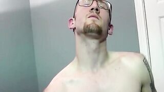 JoeSchmoeXXX.com - Nerdy tattooed amateur gay dude drills deep into black asshole