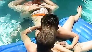 TwinkUndie.com - Three hot naughty twinks' pool fuck and cum fest