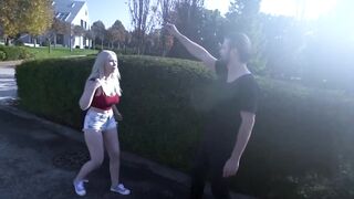 Petite babe Roxy Risingstar gets intense pussy play after BJ